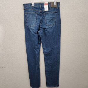 Wrangler Authentics Mens 34x36 Blue Denim Straight Leg Jeans NEW